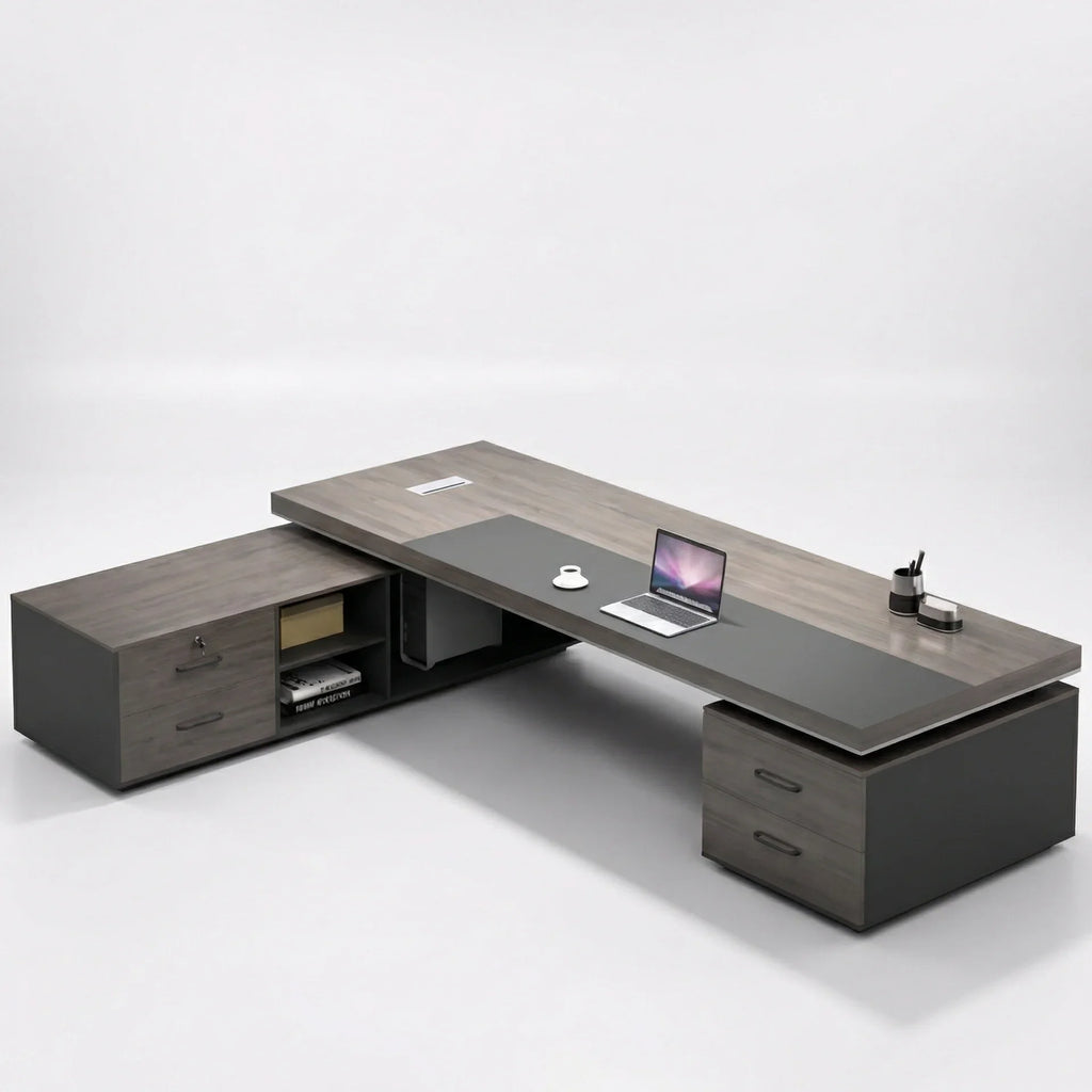 August · Modern Executive L-Shaped Desk
